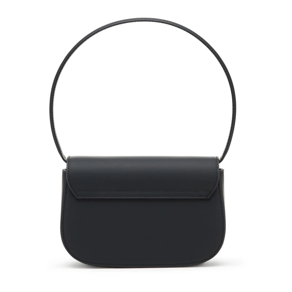 Diesel 1DR Iconic shoulder bag in matte leather Black Dames