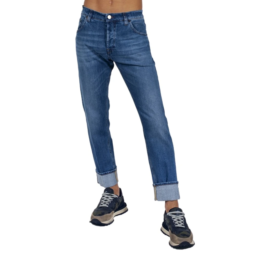 PT Torino Slim-fit Jeans met Vaquero Design Blue Heren
