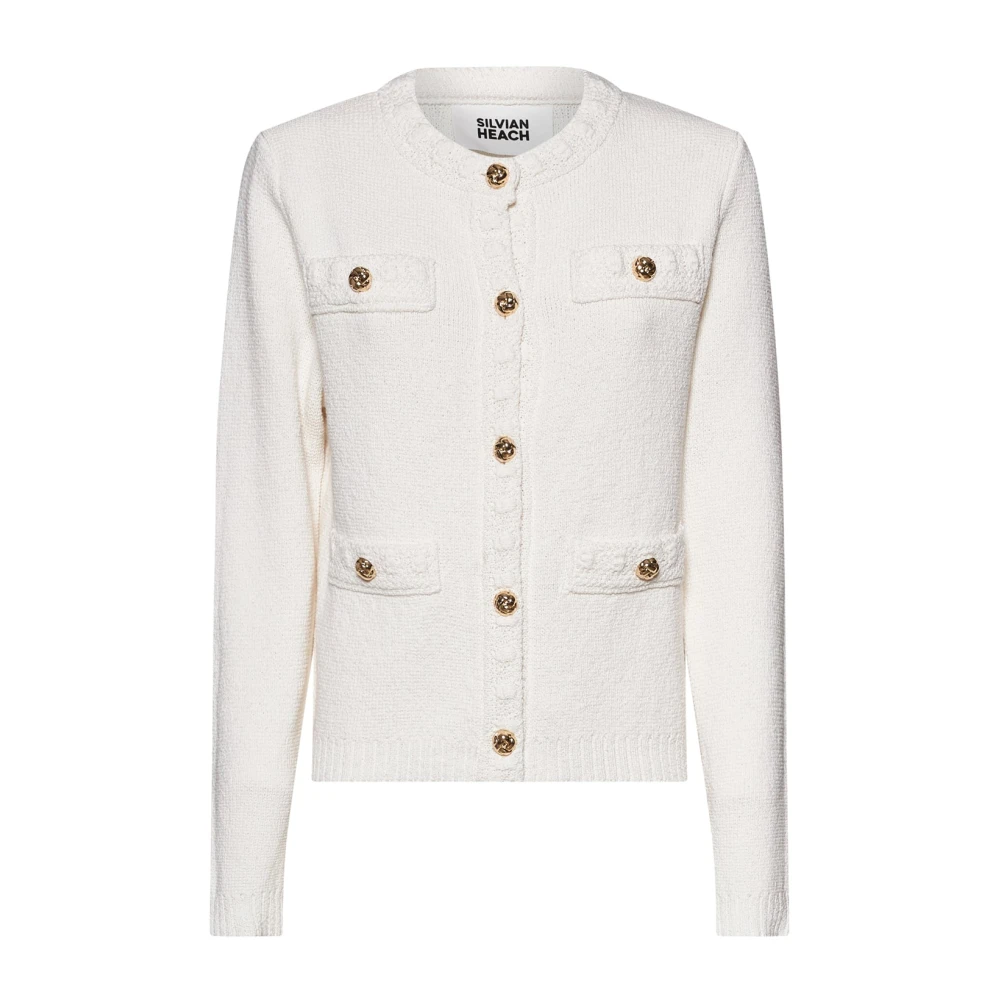 Silvian Heach Donna Bianco - Farlawa Cardigan - Knitwear - L