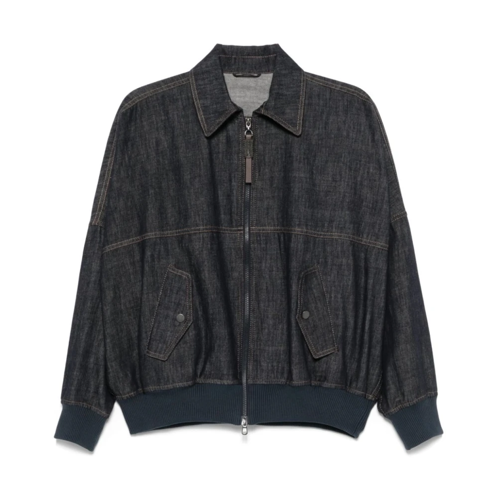 Jackets > Denim Jackets - - Brunello Cucinelli - Modalova