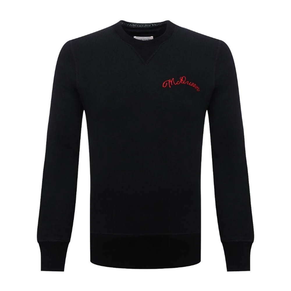 Alexander mcqueen Sweatshirt met geborduurd detail Black Heren