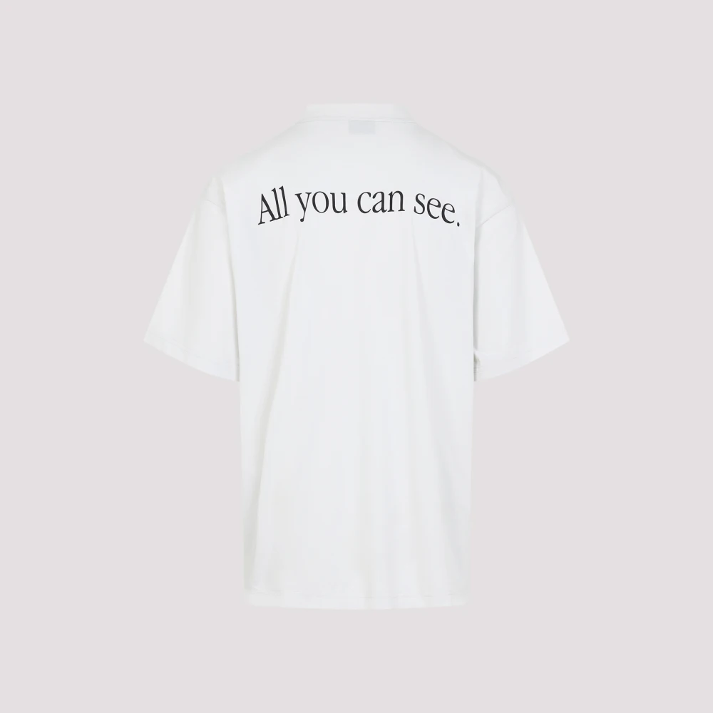 Balenciaga Casual Katoenen T-Shirt White Heren