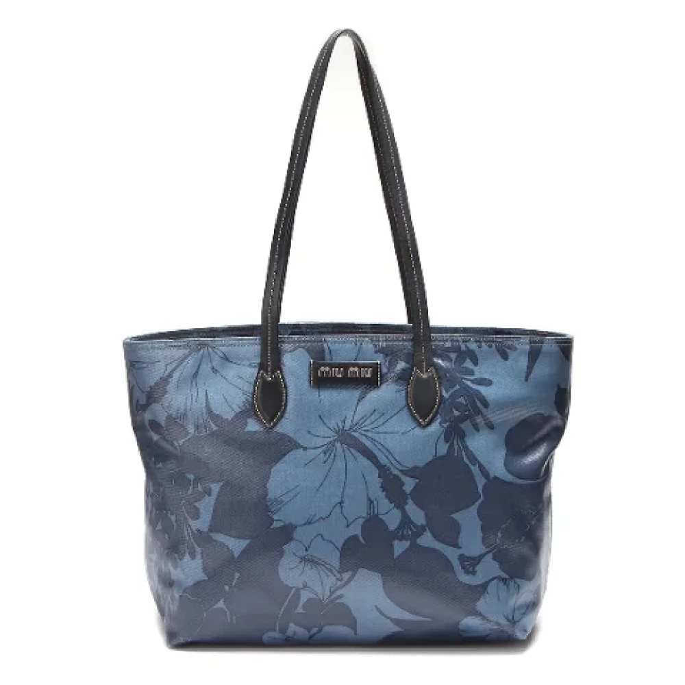 Miu Pre-owned Canvas shoulder-bags Blue Dames