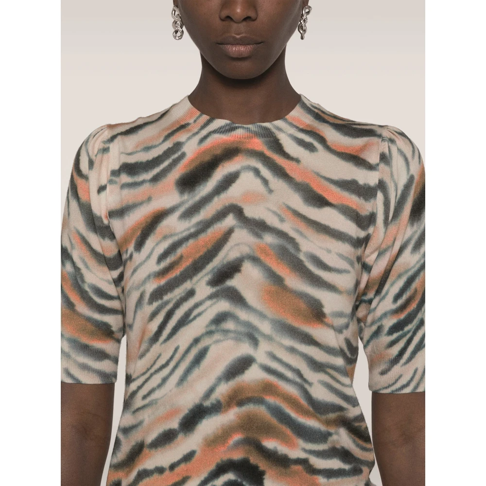 Twinset Trui met Tijgerprint Multicolor Dames