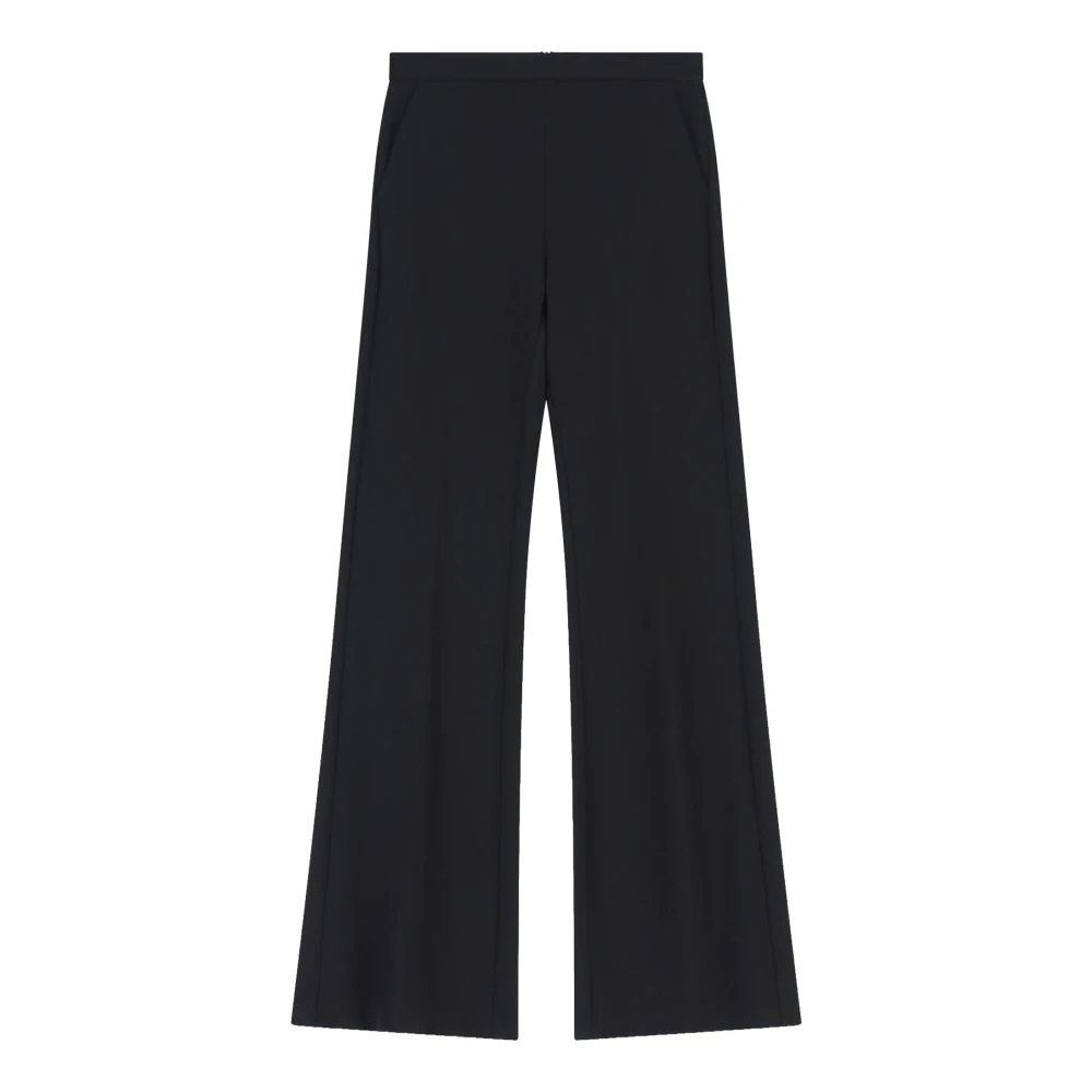 Imperial Women's Black Pantalone A Zampa - Wide Trousers - S - Trousers