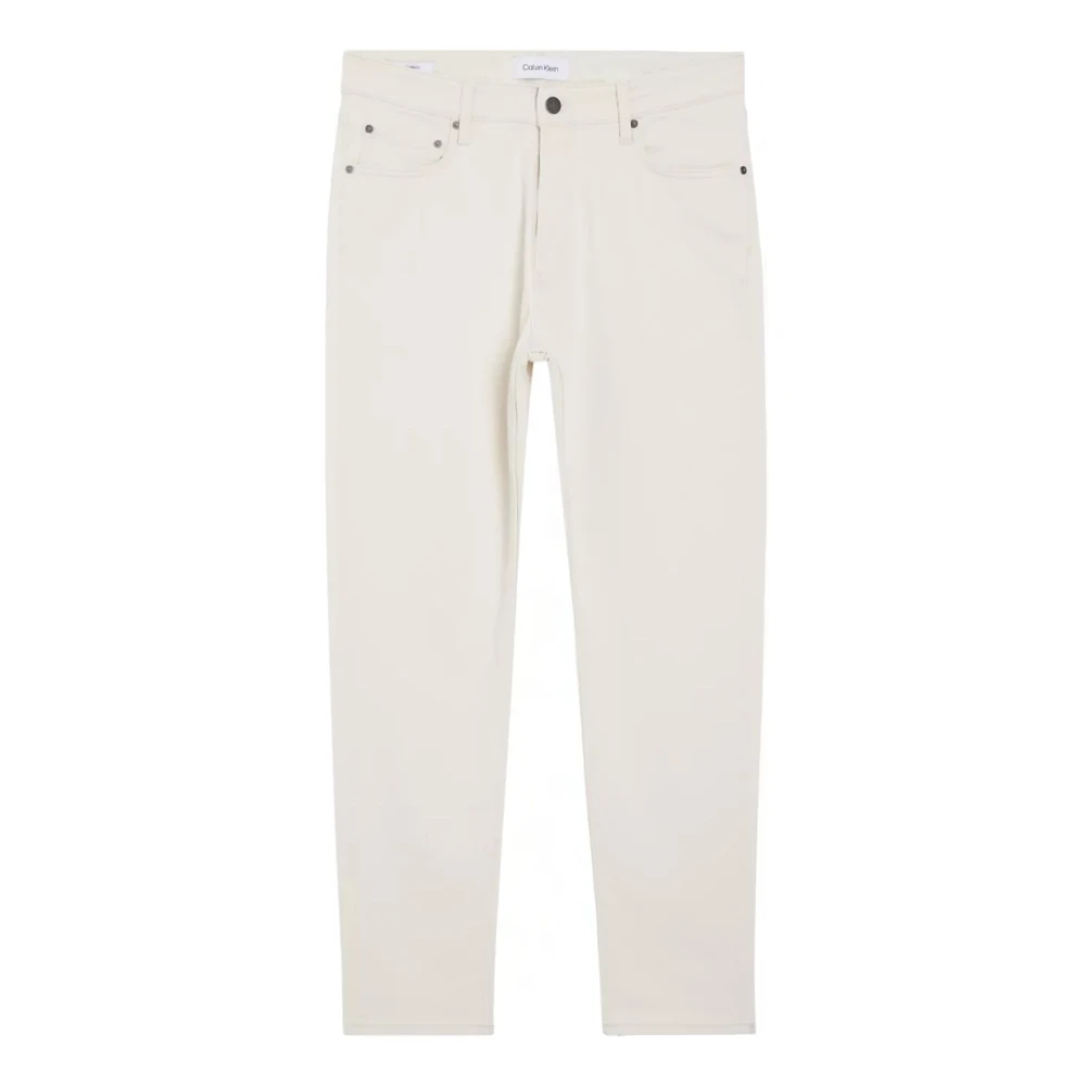 Calvin Klein Tapered Ecru Jeans voor Heren Beige Heren