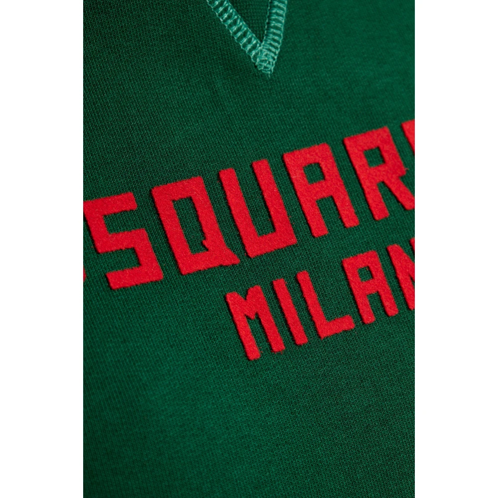 Dsquared2 Sweatshirt met logo Green Dames