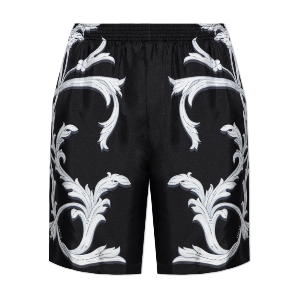 Versace Zijden shorts Black Heren