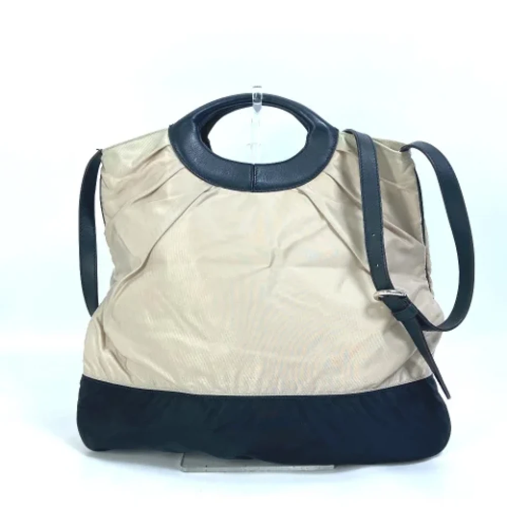 Salvatore Ferragamo Pre-owned Fabric handbags Beige Dames