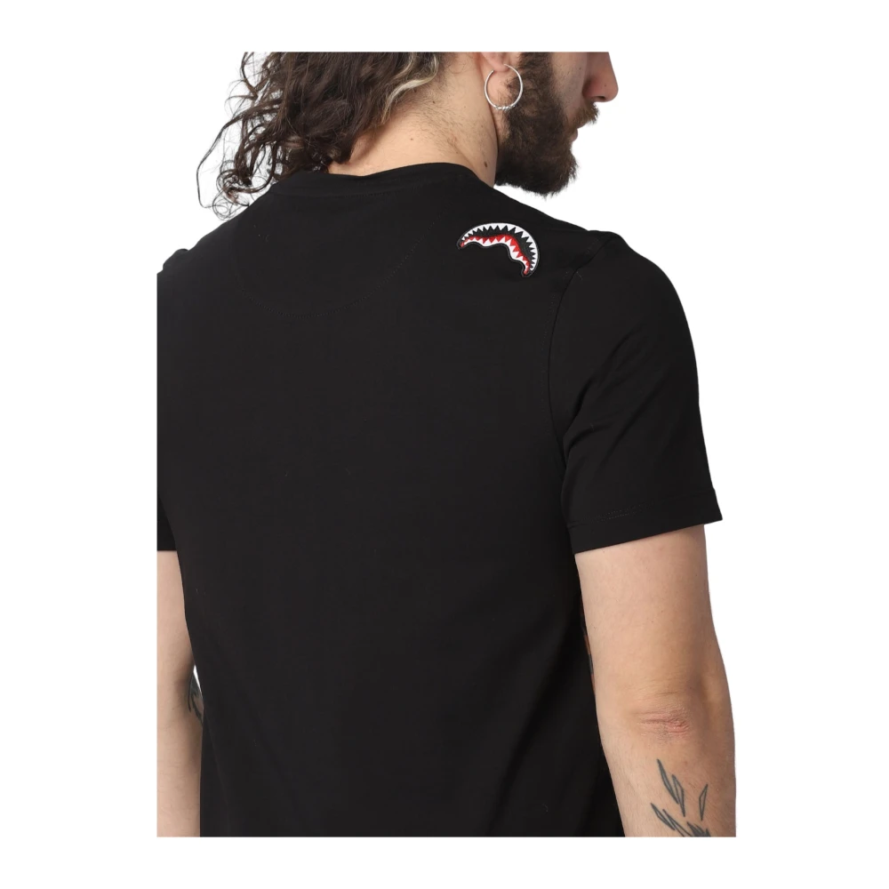 Sprayground Katoenen T-shirt met korte mouwen Black Heren
