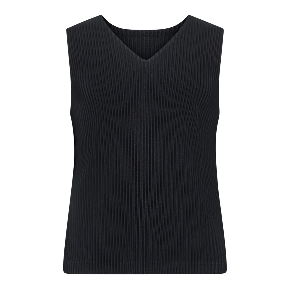 Issey Miyake Zwarte Sweater Homme Plisse Black Heren