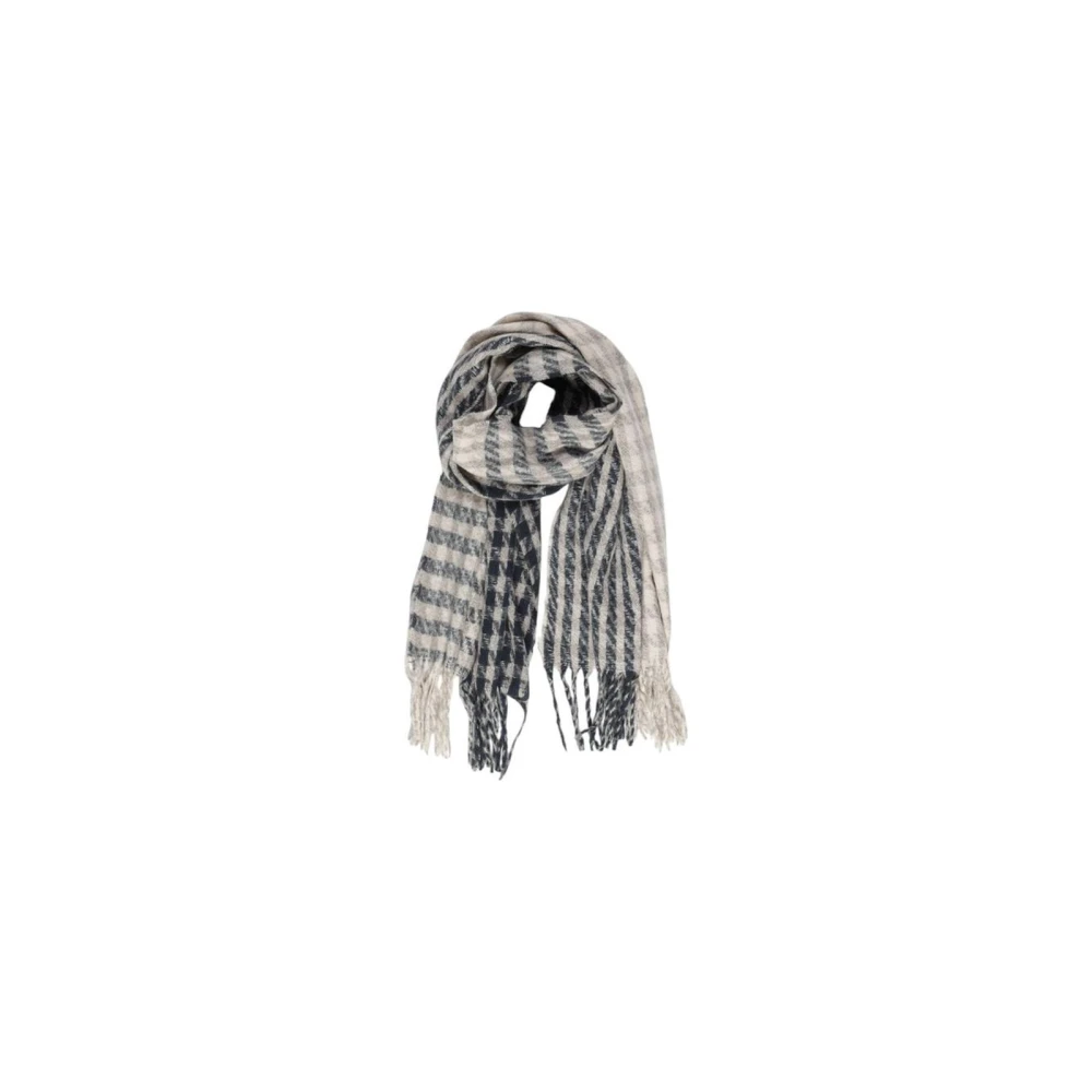 Only Women's Gray Winter Scarves, One Size, Polyester Scarf Eco-Friendly Style