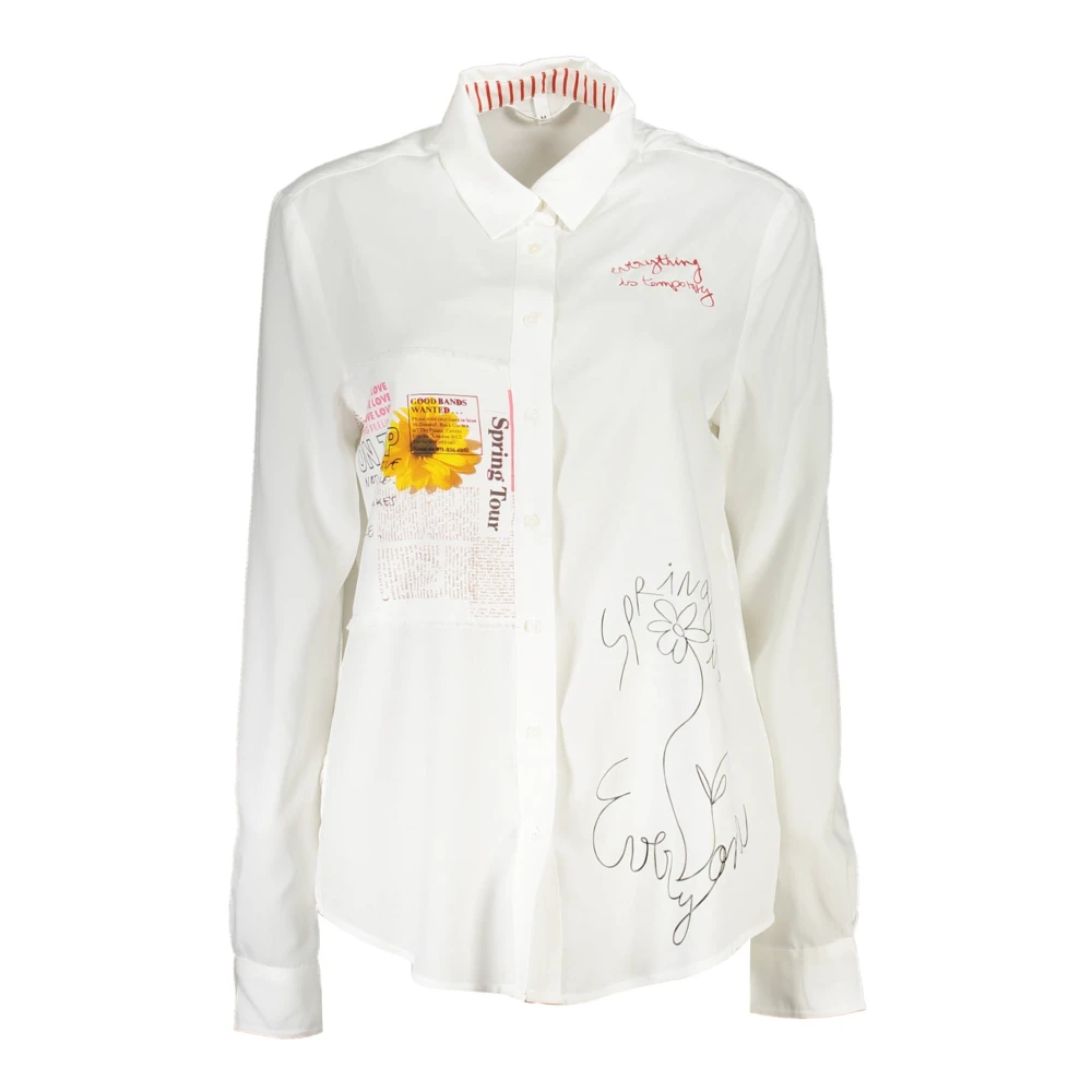 Desigual Clothing - Female - Shirts - White - 2XL - Blouses & Shirts