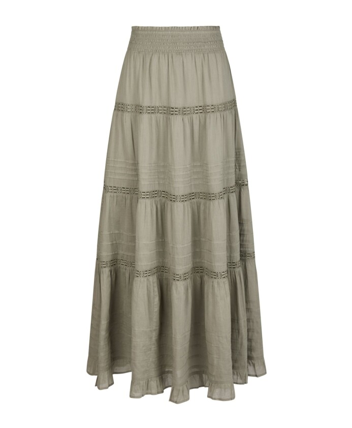 jupe-longue-en-voile-vert-fumee-avec-details-en-dentelle
