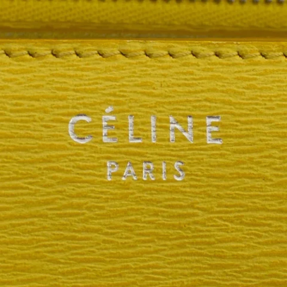 Celine Vintage Pre-owned Leather celine-bags Yellow Dames