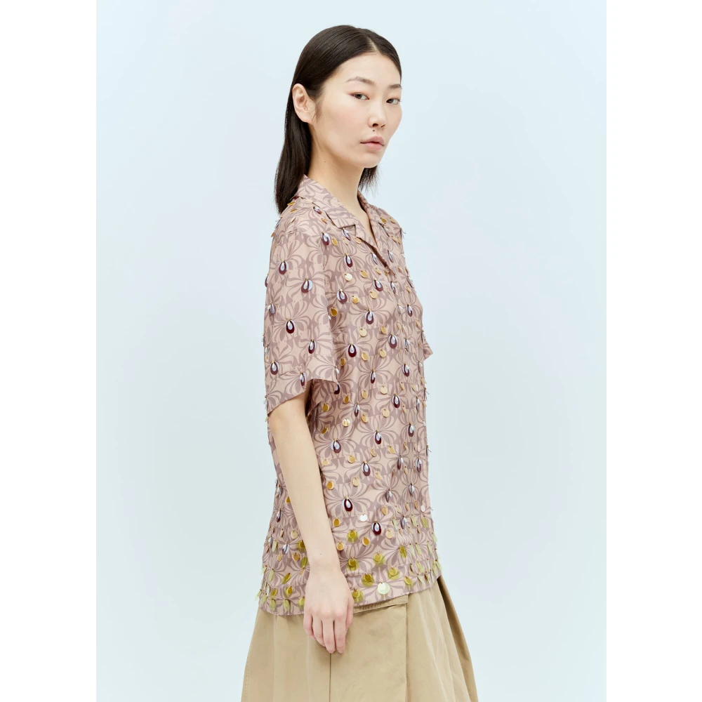 Dries Van Noten Shirts Pink Dames