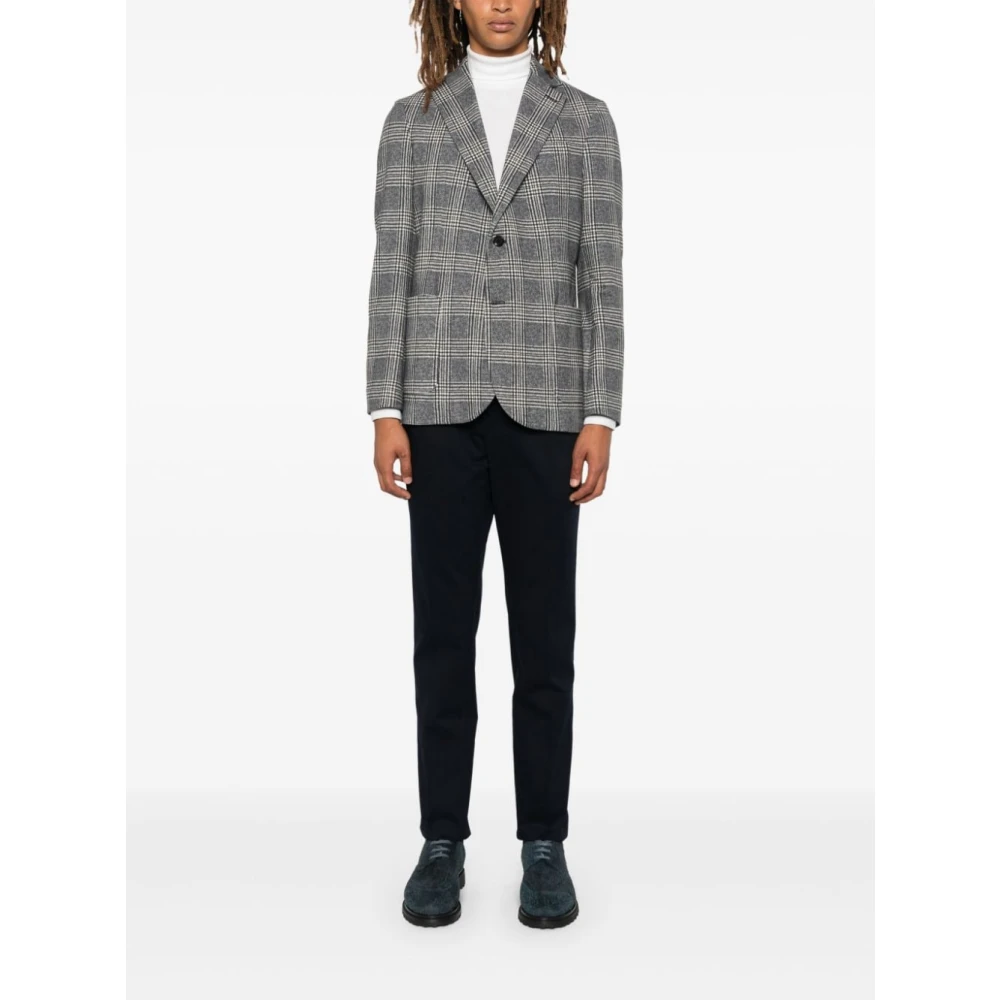 Circolo 1901 Blauw Geruit Fleece Jack Multicolor Heren