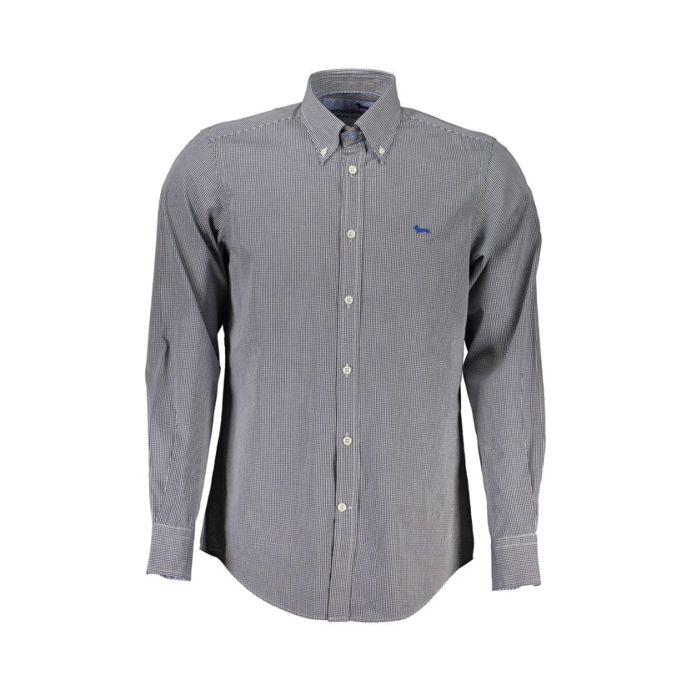 Harmont & Blaine Elegant blauw langärmelig katoenen overhemd Blue Heren