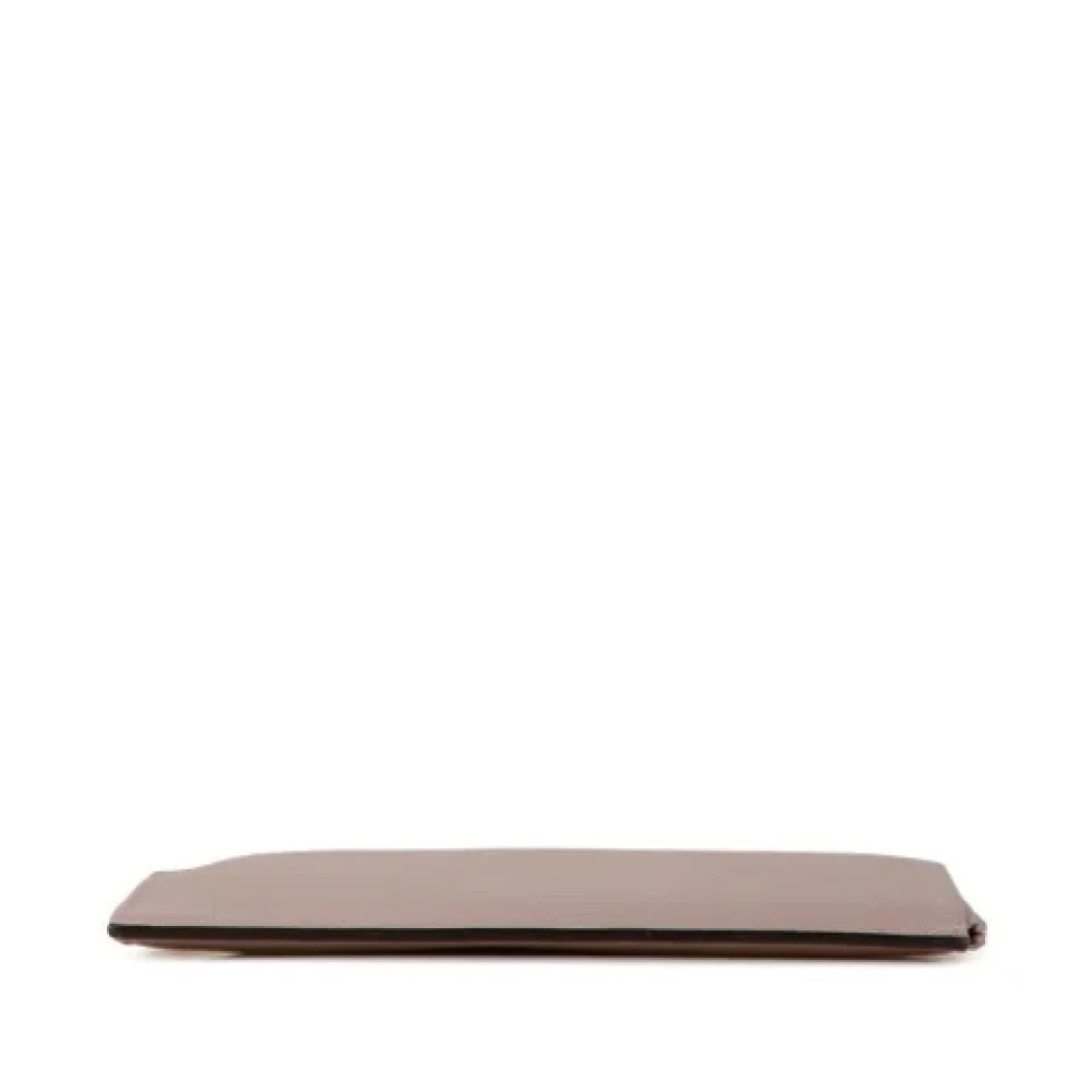 Louis Vuitton Vintage Pre-owned Leather clutches Beige Dames