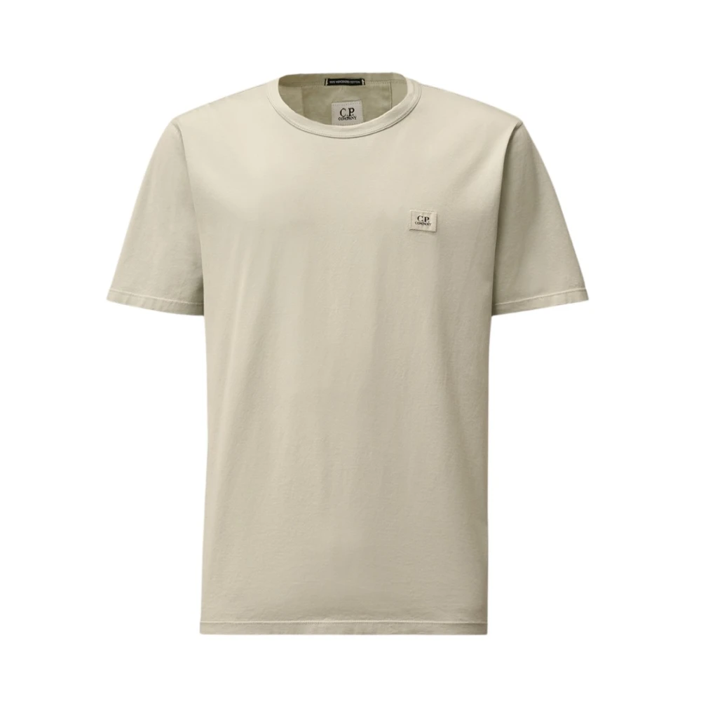 C.P. Company Blauwe Vos Minimalistisch T-shirt Elegantie Comfort Blue Heren