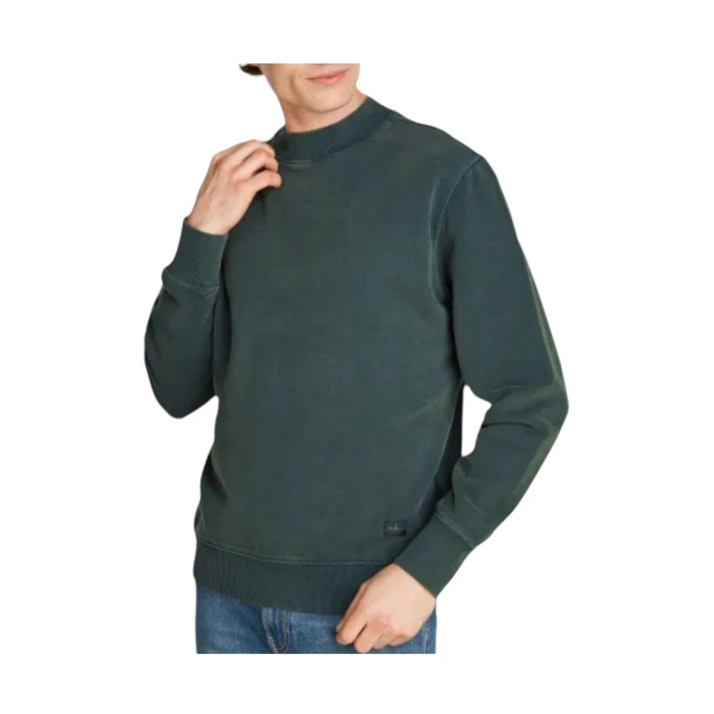 Calvin Klein Stijlvolle Sweatshirt voor Mannen Green Heren