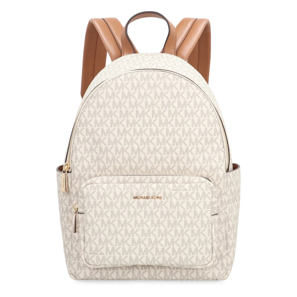 Michael Kors Women's Beige Tanner Medium Signature Logo Backpack