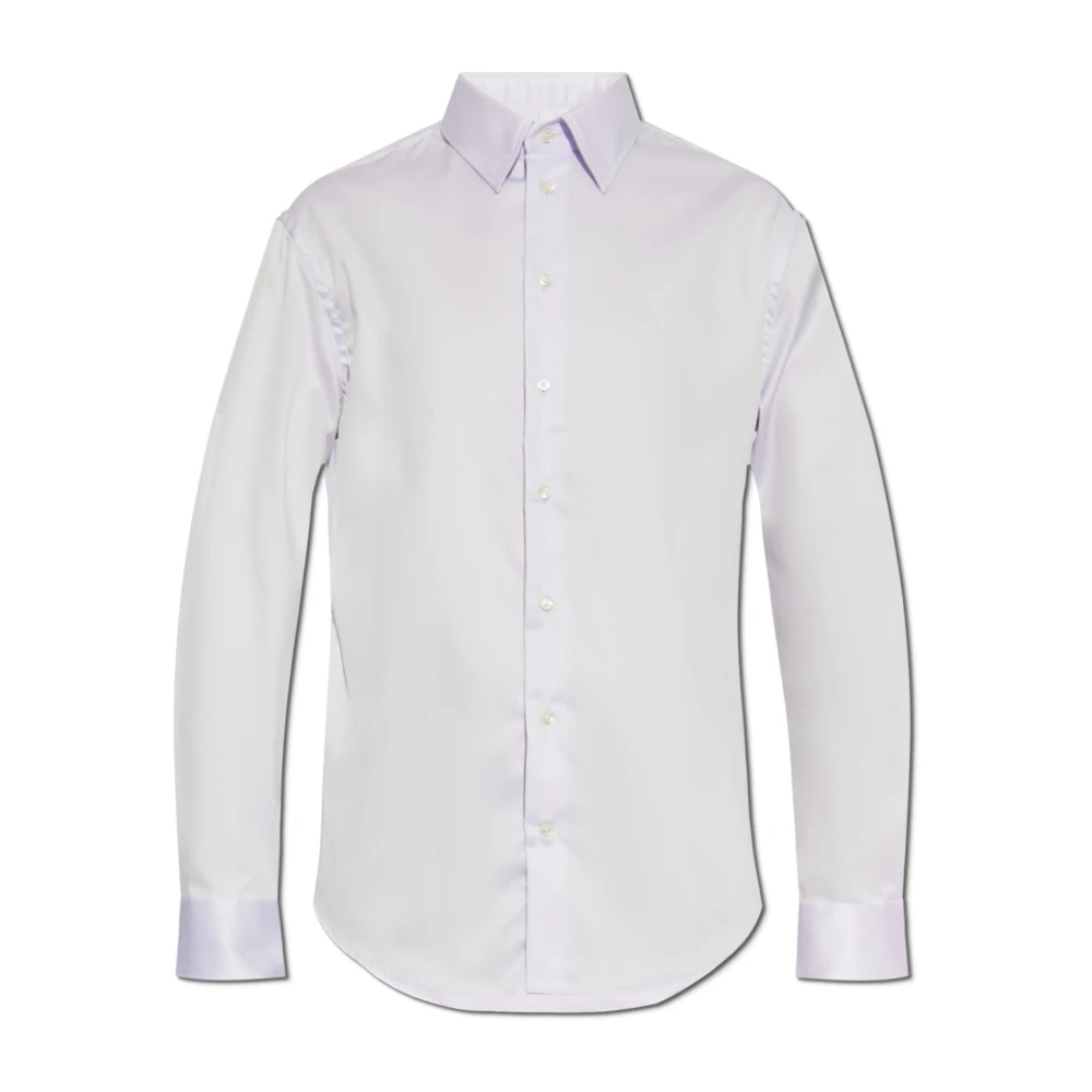 Emporio Armani Klassiek overhemd Purple Heren