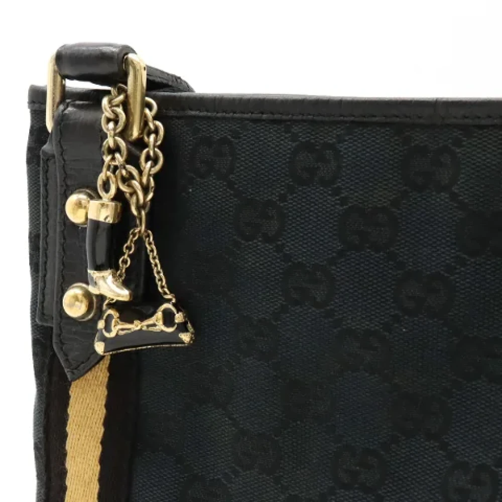 Gucci Vintage Pre-owned Canvas gucci-bags Black Dames