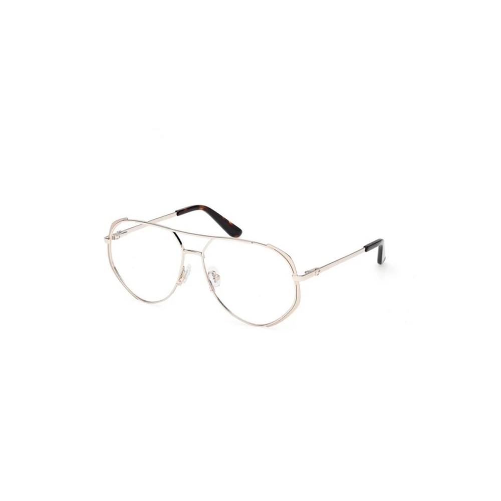 Guess Women's Yellow Glasses, 57 Mm, Aviator Optical Frame