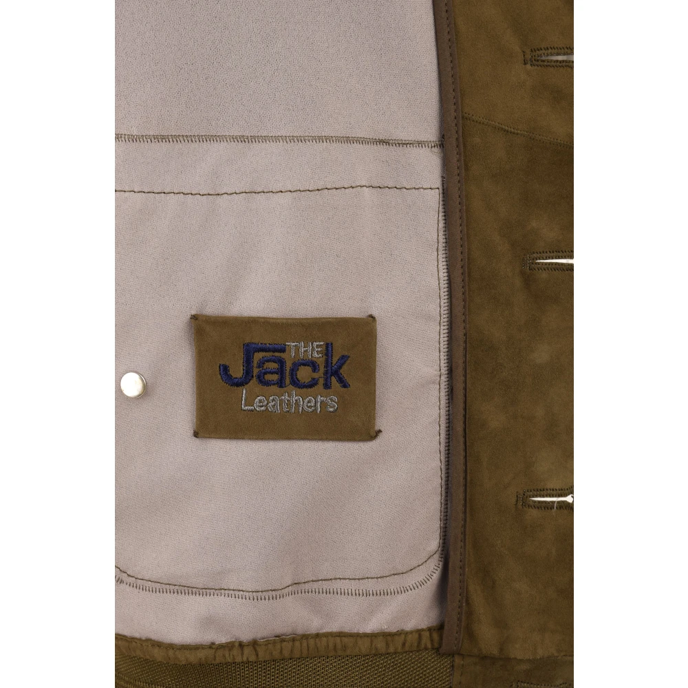 The Jack Leathers Groene Riverside Seamless Leren Jas Green Heren