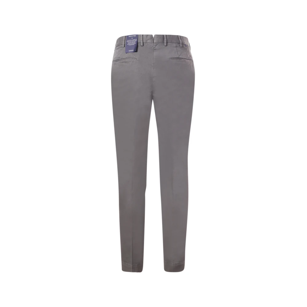 Incotex Grijze Katoenen Broek Gemaakt in Italië Gray Heren