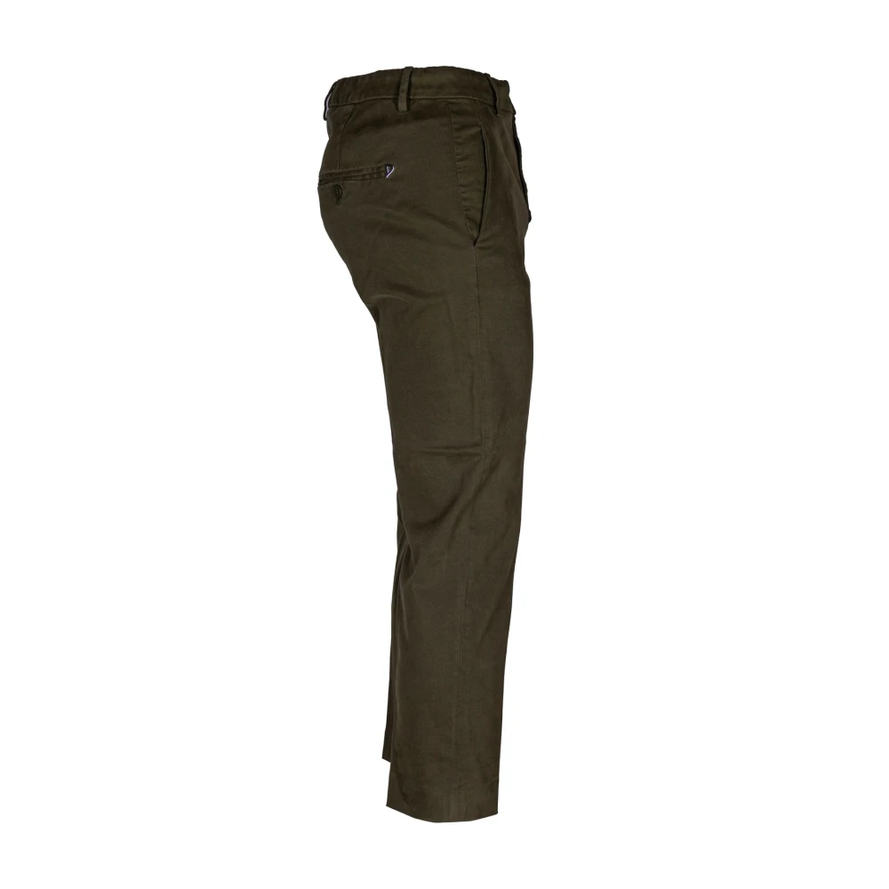 Dondup Stijlvolle Cropped Broeken voor Vrouwen Green Dames