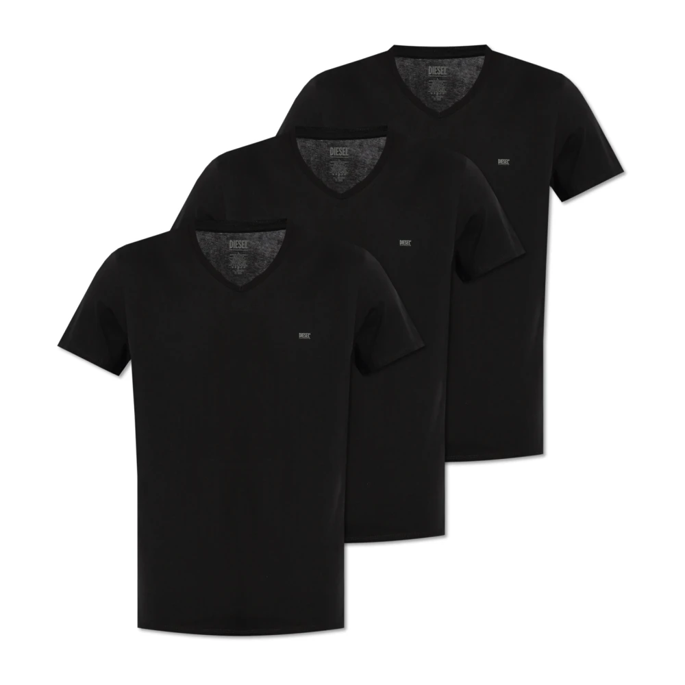 Diesel Driepak T-shirts Umtee-Michael3Pack Black Heren