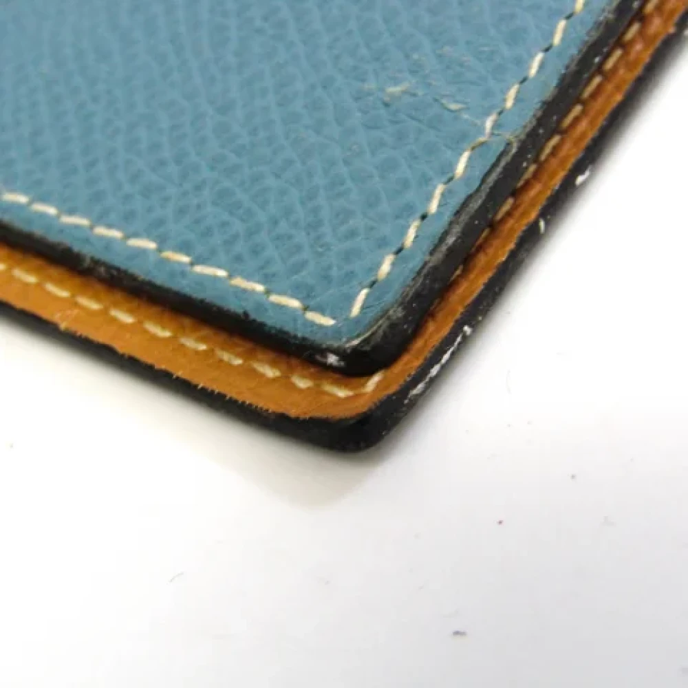 Hermès Vintage Pre-owned Leather home-office Blue Dames
