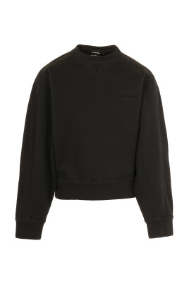 pull-noir-a-col-rond-et-logo