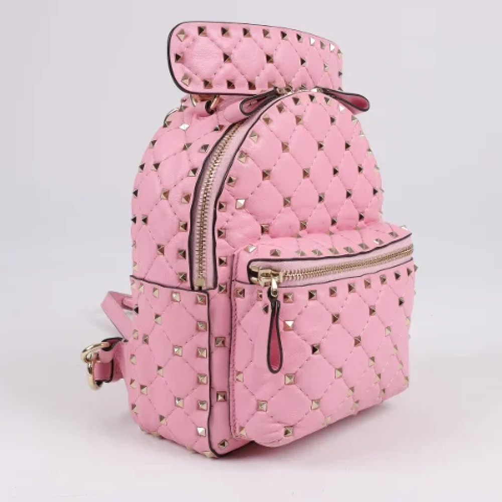 Valentino Vintage Pre-owned Leather backpacks Pink Dames