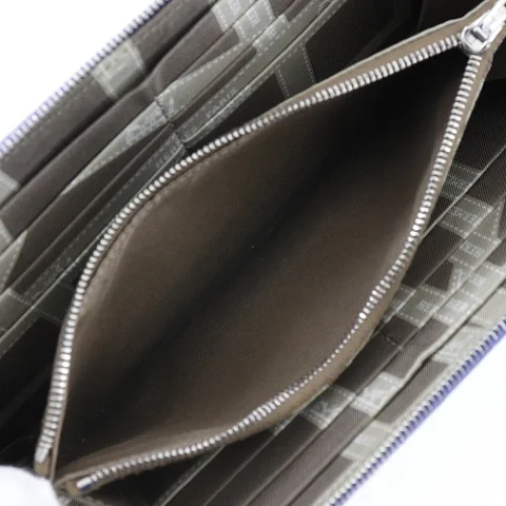 Hermès Vintage Pre-owned Leather wallets Blue Dames