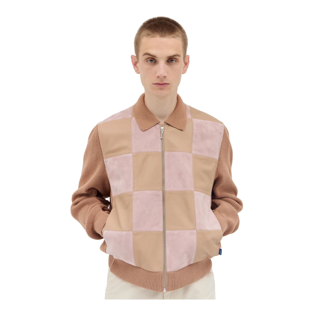 Awake Ny Checkerboard Zip-Front Jacket - Man Jackets Brown Xl - Immagine 2