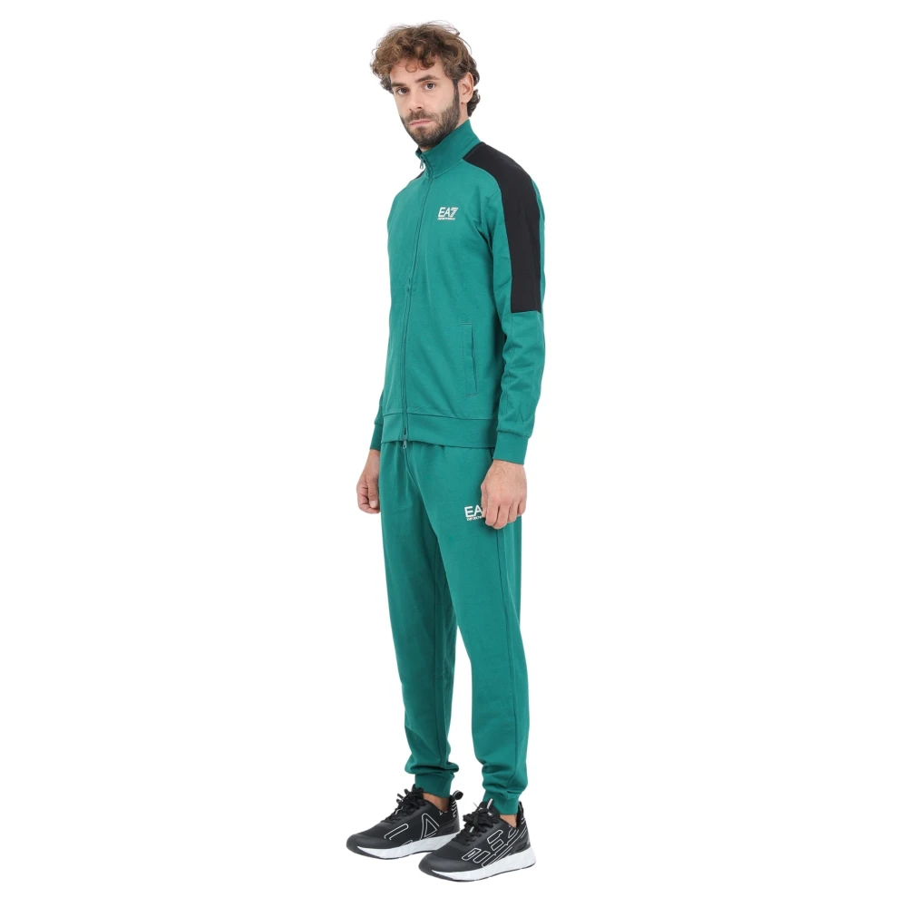 Emporio Armani EA7 Groen en Zwart Trainingspak Green Heren