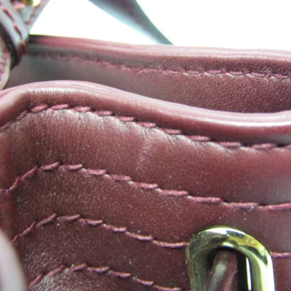 Salvatore Ferragamo Pre-owned Leather handbags Red Dames