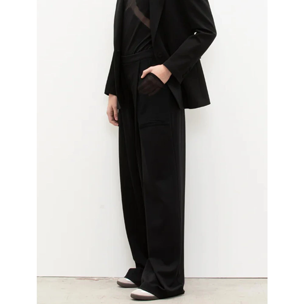 Jijil Zwarte Palazzo Broek Black Dames
