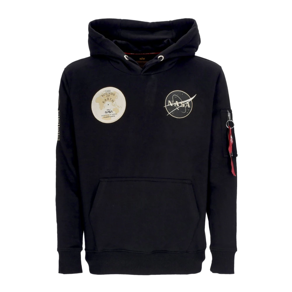 Alpha Industries Men's Black Nasa Voyager Hoodie
