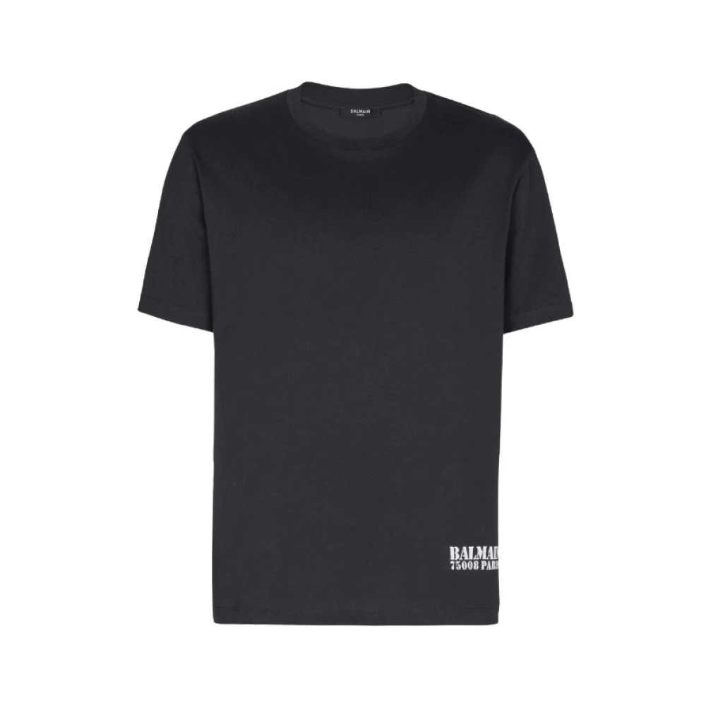 Balmain - Tops > T-Shirts - Black - Balmain - Modalova
