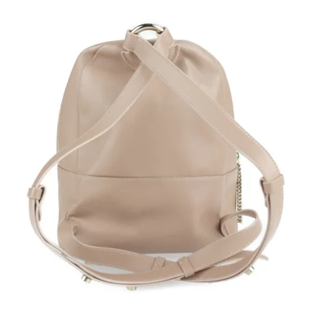 Jimmy Choo Pre-owned Leather backpacks Beige Dames