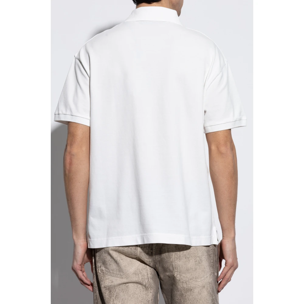 Palm Angels Polo met logo White Heren