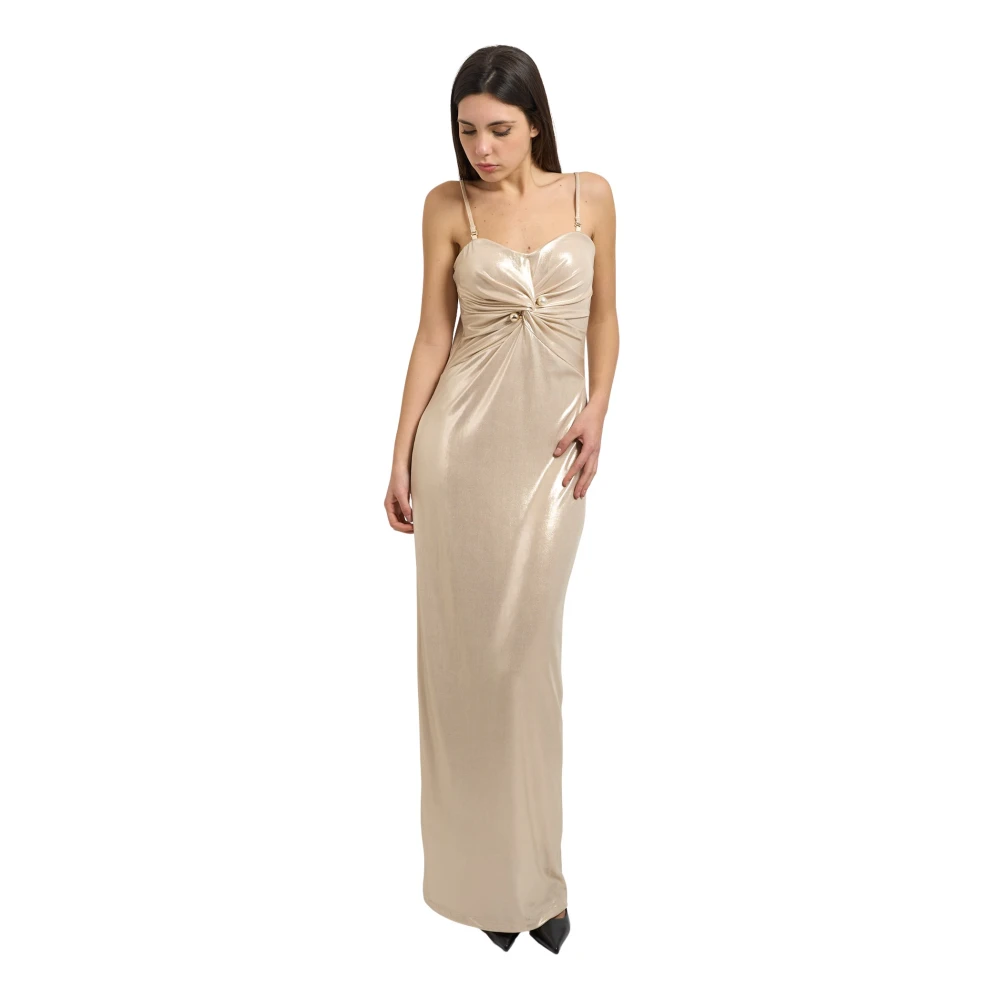 Fracomina Donna Giallo - Abito Lungo Con Nodo - Dresses - M - Immagine 3