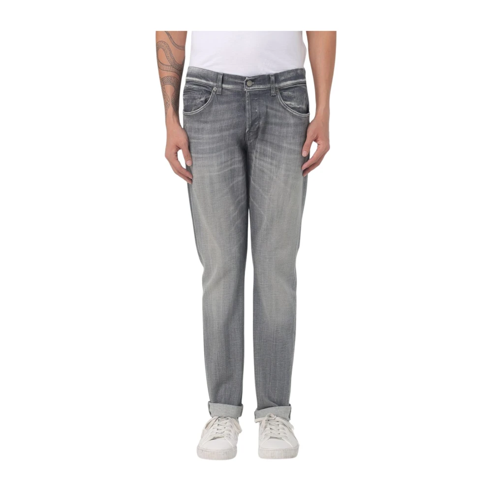 Dondup George Denim Gebruikt Effect Broek Gray Heren