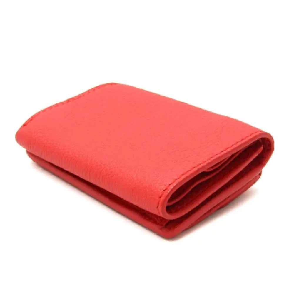 Balenciaga Vintage Pre-owned Leather wallets Orange Dames