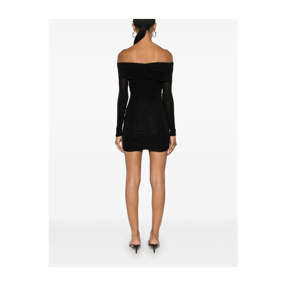 Elisabetta Franchi Zwarte Jurk Aw24 Dameskleding Black Dames