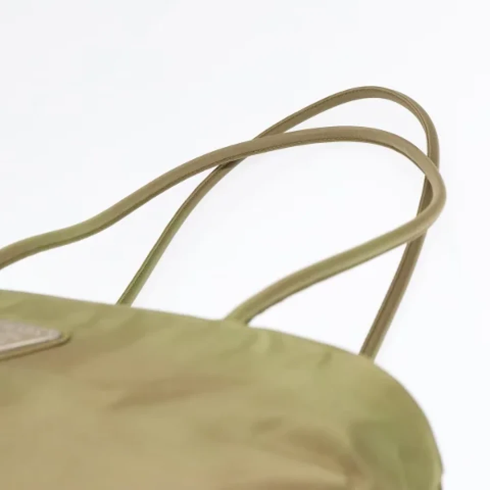 Prada Vintage Pre-owned Nylon prada-bags Green Dames